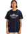 The Quiksilver Mens Typed Out T-Shirt in Dark Navy