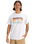 The Quiksilver Mens Sun Faded T-Shirt in White