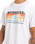 The Quiksilver Mens Sun Faded T-Shirt in White
