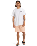 The Quiksilver Mens Palm Square T-Shirt in White
