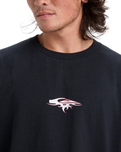 The Quiksilver Mens Mercury Old English Long Sleeve T-Shirt in Black