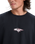 The Quiksilver Mens Mercury Old English Long Sleeve T-Shirt in Black