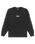 The Quiksilver Mens Mercury Old English Long Sleeve T-Shirt in Black