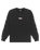 The Quiksilver Mens Mercury Old English Long Sleeve T-Shirt in Black