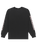 The Quiksilver Mens Mercury Old English Long Sleeve T-Shirt in Black