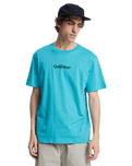 The Quiksilver Mens Fineline T-Shirt in Aqua