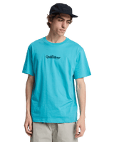 The Quiksilver Mens Fineline T-Shirt in Aqua