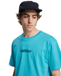 The Quiksilver Mens Fineline T-Shirt in Aqua