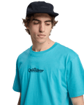 The Quiksilver Mens Fineline T-Shirt in Aqua