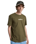 The Quiksilver Mens Fineline T-Shirt in Grape Leaf