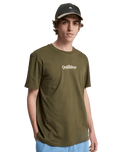 The Quiksilver Mens Fineline T-Shirt in Grape Leaf