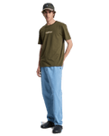 The Quiksilver Mens Fineline T-Shirt in Grape Leaf