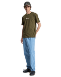 The Quiksilver Mens Fineline T-Shirt in Grape Leaf