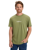 The Quiksilver Mens Fineline T-Shirt in Loden Green