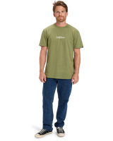 The Quiksilver Mens Fineline T-Shirt in Loden Green