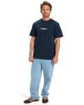 Fineline T-Shirt in Dark Navy