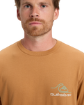 The Quiksilver Mens Light Waves T-Shirt in Almond