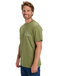 The Quiksilver Mens Light Waves T-Shirt in Loden Green