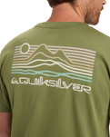 The Quiksilver Mens Light Waves T-Shirt in Loden Green