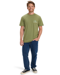 The Quiksilver Mens Light Waves T-Shirt in Loden Green