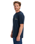 The Quiksilver Mens Light Waves T-Shirt in Dark Navy