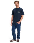 The Quiksilver Mens Light Waves T-Shirt in Dark Navy