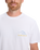 The Quiksilver Mens Light Waves T-Shirt in White