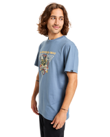 The Quiksilver Mens Core Skull T-Shirt in China Blue