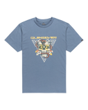 The Quiksilver Mens Core Skull T-Shirt in China Blue