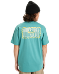 The Quiksilver Mens Gotam Foam T-Shirt in Deep Sea