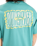 The Quiksilver Mens Gotam Foam T-Shirt in Deep Sea