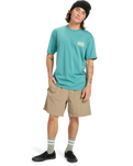 The Quiksilver Mens Gotam Foam T-Shirt in Deep Sea