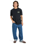 The Quiksilver Mens Gotam Foam T-Shirt in Black