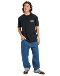 The Quiksilver Mens Gotam Foam T-Shirt in Black