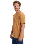 The Quiksilver Mens Anchor Lockup T-Shirt in Almond
