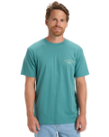 The Quiksilver Mens Anchor Lockup T-Shirt in Deep Sea