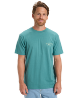 The Quiksilver Mens Anchor Lockup T-Shirt in Deep Sea