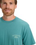 The Quiksilver Mens Anchor Lockup T-Shirt in Deep Sea