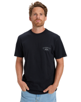 The Quiksilver Mens Anchor Lockup T-Shirt in Black
