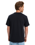 The Quiksilver Mens Anchor Lockup T-Shirt in Black