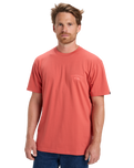 The Quiksilver Mens Anchor Lockup T-Shirt in Mustard