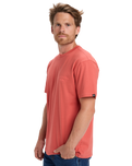 The Quiksilver Mens Anchor Lockup T-Shirt in Mustard