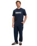 The Quiksilver Mens Box Shaped T-Shirt in Dark Navy