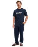 The Quiksilver Mens Box Shaped T-Shirt in Dark Navy