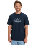The Quiksilver Mens Type Line T-Shirt in Dark Navy