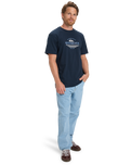 The Quiksilver Mens Type Line T-Shirt in Dark Navy