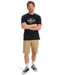 The Quiksilver Mens Type Line T-Shirt in Black