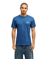 The Quiksilver Mens Mini Logo T-Shirt in Dark Denim