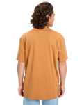 The Quiksilver Mens EV Mini Logo T-Shirt in Almond