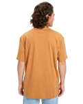 The Quiksilver Mens EV Mini Logo T-Shirt in Almond